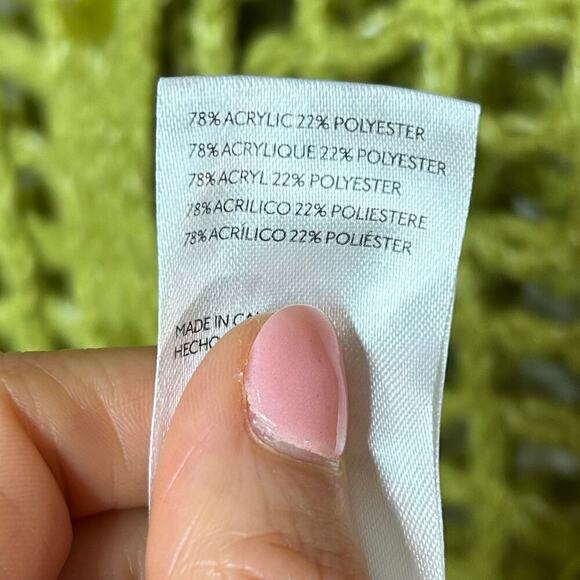 BDG Urban Outfitters Osaka Open-Knit Polo Cardigan Sweater Green Size S - Picture 7 of 10